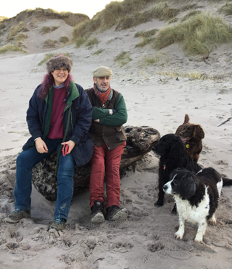 Viki & Peter Edmondson on the beach